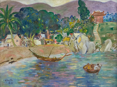 Cham island (oil on canvas)