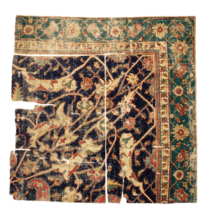 Tabriz medallion carpet fragment, North West Persia, mid-16th century (textile)