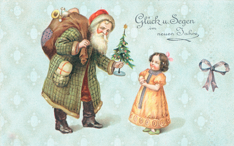 German Christmas card (colour litho)
