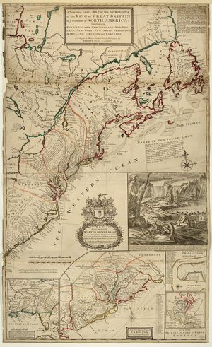 The Dominions of Great Britain on the Continent of North America 1715 (engraving)