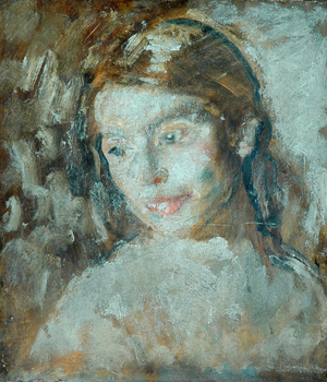 Head (oil on canvas)