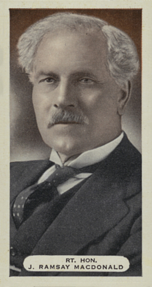 Right Honourable J Ramsay Macdonald (coloured photo)