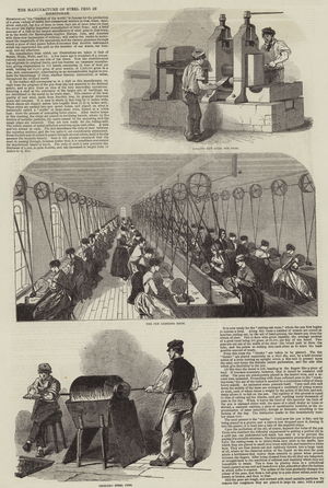 The Manufacture of Steel Pens in Birmingham (engraving)