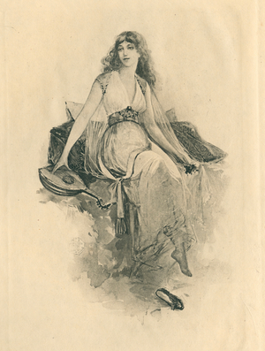For Elizabethan Songs in Honour of Love and Beauty (litho)