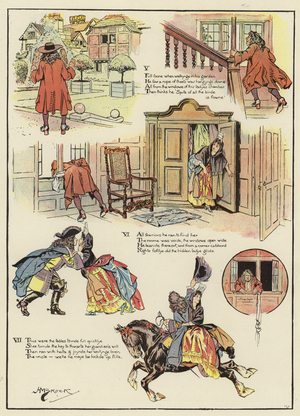 A Pleasant New Ballad intituled Love will Find the Way Out (colour litho)