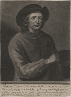 Thomas Britton, engraved by John Simon (1675-1751), 1703 (mezzotint)