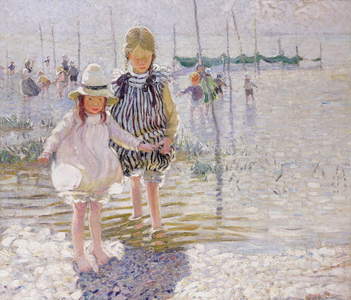 Paddling III (oil on canvas)