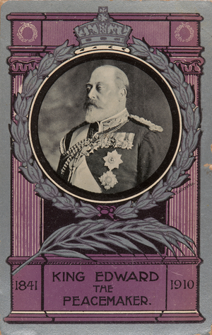 King Edward VII postcard, c1910 (print)