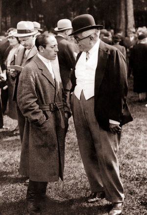 Sultan Mahommed Shah Aga Khan III, Prince, India, 48. Imam of the Ishmaelites and their chief (b/w photo)