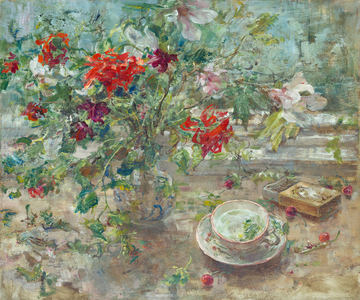 Arrangement with Tea and Matches, 2016 (Oil on Panel)