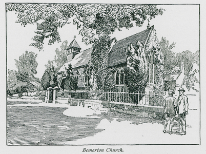 Bemerton Church (litho)