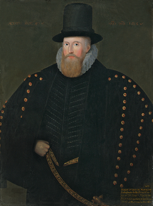 Portrait of Henry, 1st Baron Norris, of Rycote, 1585 (oil on panel)