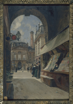 Passage Vérité and Place de Valois, 1897 (oil)