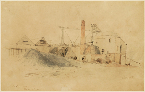 The Steet Pit, Team Colliery (w/c on paper)