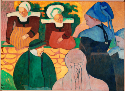 Women in Brittany (oil on canvas)