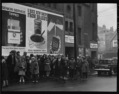 Saturday cinema queue, From Essay: Glasgow Gorbals Children, 1964/65 (photo)