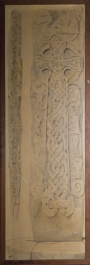Joalf's Cross Slab, c.1906 (ink on paper)
