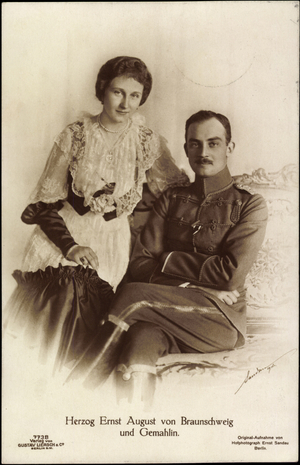 Duke Ernst August v Braunschw and wife