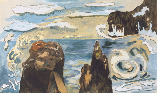 The Black Rocks, 1889 (gouache & w/c with ink and metallic paint on paper)