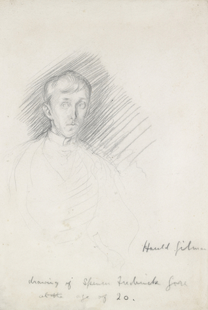 Portrait of Frederick Spencer Gore (1878 - 1914) (graphite on paper)