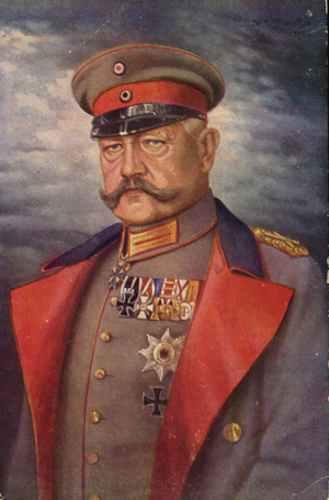 Paul von Hindenburg (colour litho)