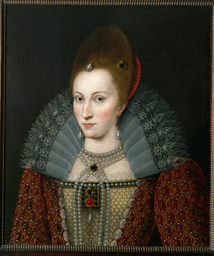 Anne of Denmark, Queen of England, wife of James I of England … (painting on canvas)