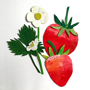 Strawberries, 2019 (collage)