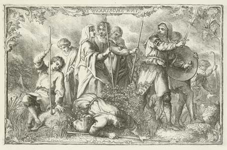 Illustration for The Pilgrim's Progress by John Bunyan (engraving)