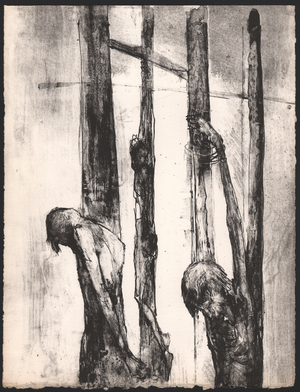 Question to the wicket clerk (Illustration, circa 1930)