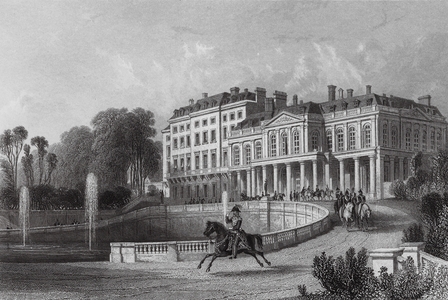Palace of St Cloud, previous to its destruction by the Communists (engraving)