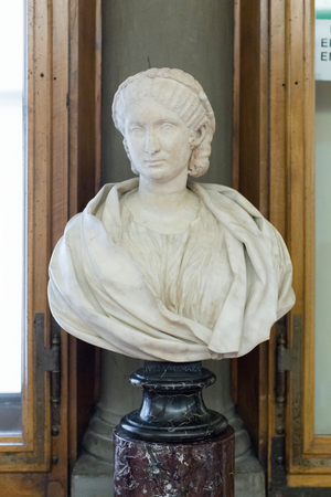 Bust with the head of a woman, so called Mamea, 1st century AD (marble)
