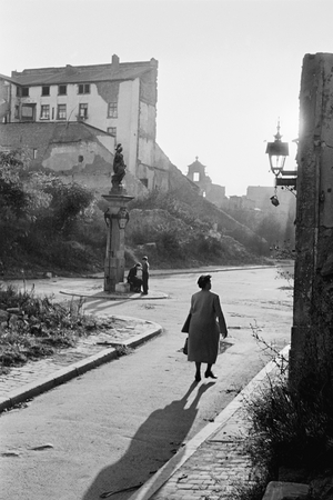 A street in bomb-damaged Berlin, Germany, 1951 (photo)