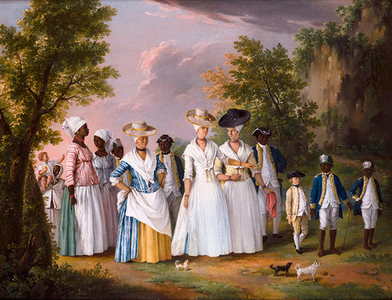 painting representing women in Haiti