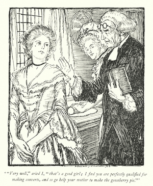 Illustration for The Vicar of Wakefield by Oliver Goldsmith (litho)