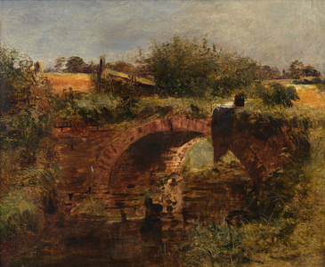 Bridge in the Wirral (Oil on board)