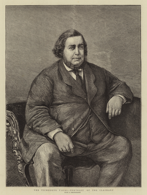 The Tichborne Trial, Portrait of the Claimant (engraving)