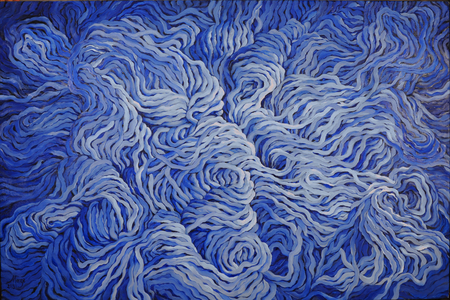 Wool Navy Blue, 2013 (gouache on paper)