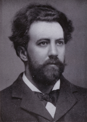 Henry J Wood in 1890 (b/w photo)