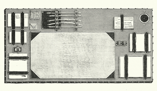 A knee writing-board (engraving)