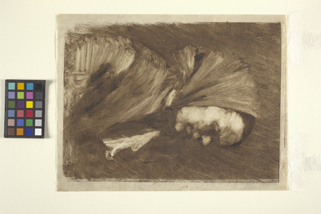 Woman In Scarf (monoprint)