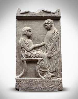 Grave stele of Aristylla, -420 (Marble from Penteli)