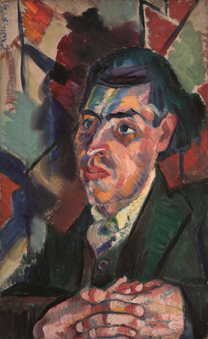 Portrait of Joseph Leftwich, 1919 (oil on canvas)