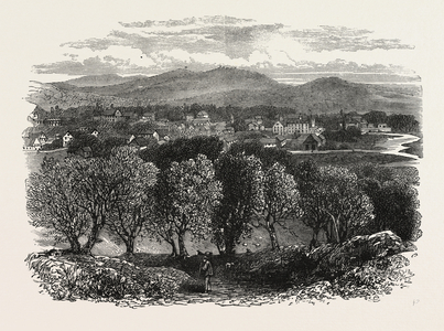 New Plymouth,USA, 1870s Engraving