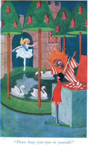 Please keep your eyes to yourself, 1940's (colour litho)