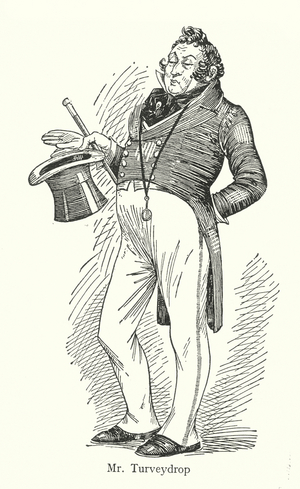 Dickens character: Mr Turveydrop (litho)