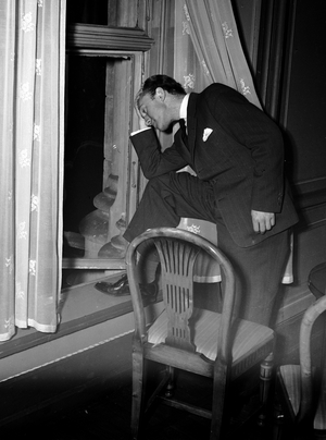 Oslo 19490129 The leaders of the Nordic countries meet in the military society to achieve a Nordic defense …, 1949 (photo)