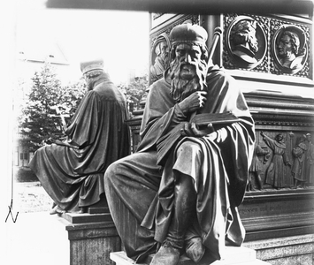 Detail of scultpure of the Luther memorial in the city of Worms