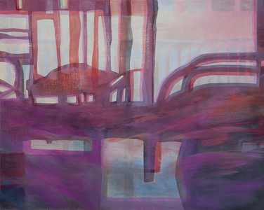 Daybreak, 2014 (oil on wood)
