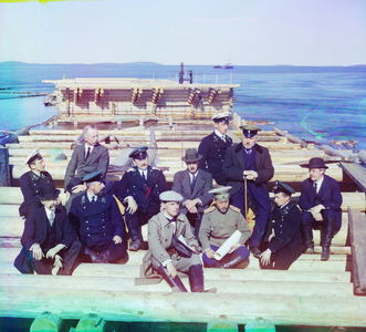 Group of Murmansk railway officials, 1905-1915 (photo)