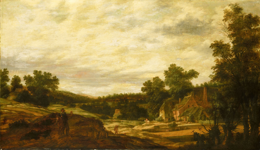 Hilly landscape, 1635 (oil on panel)